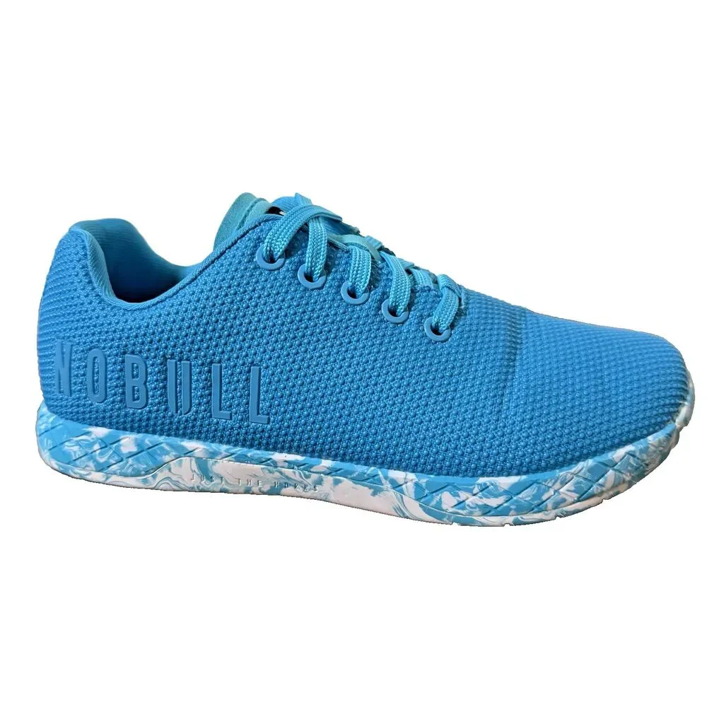 NOBULL SuperFabric Outwork Trainer Blue Marble 6 M 7.5 W CrossFit Sneakers Shoes